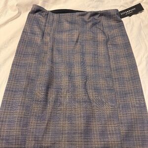 Plaid pencil skirt